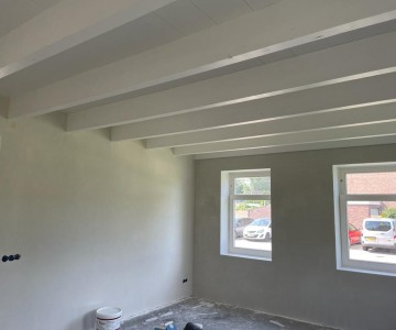 Stucwerk woonhuis Wijngaarden